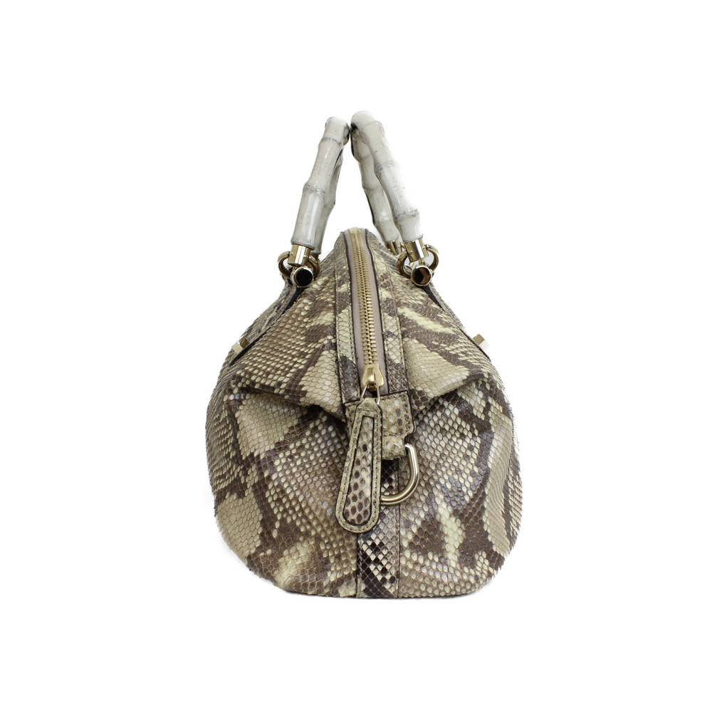 Gucci Shoulder Bamboo Python Tan - image 3